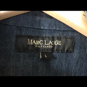 A cool dark blue denim jacket w/ metal stud detail